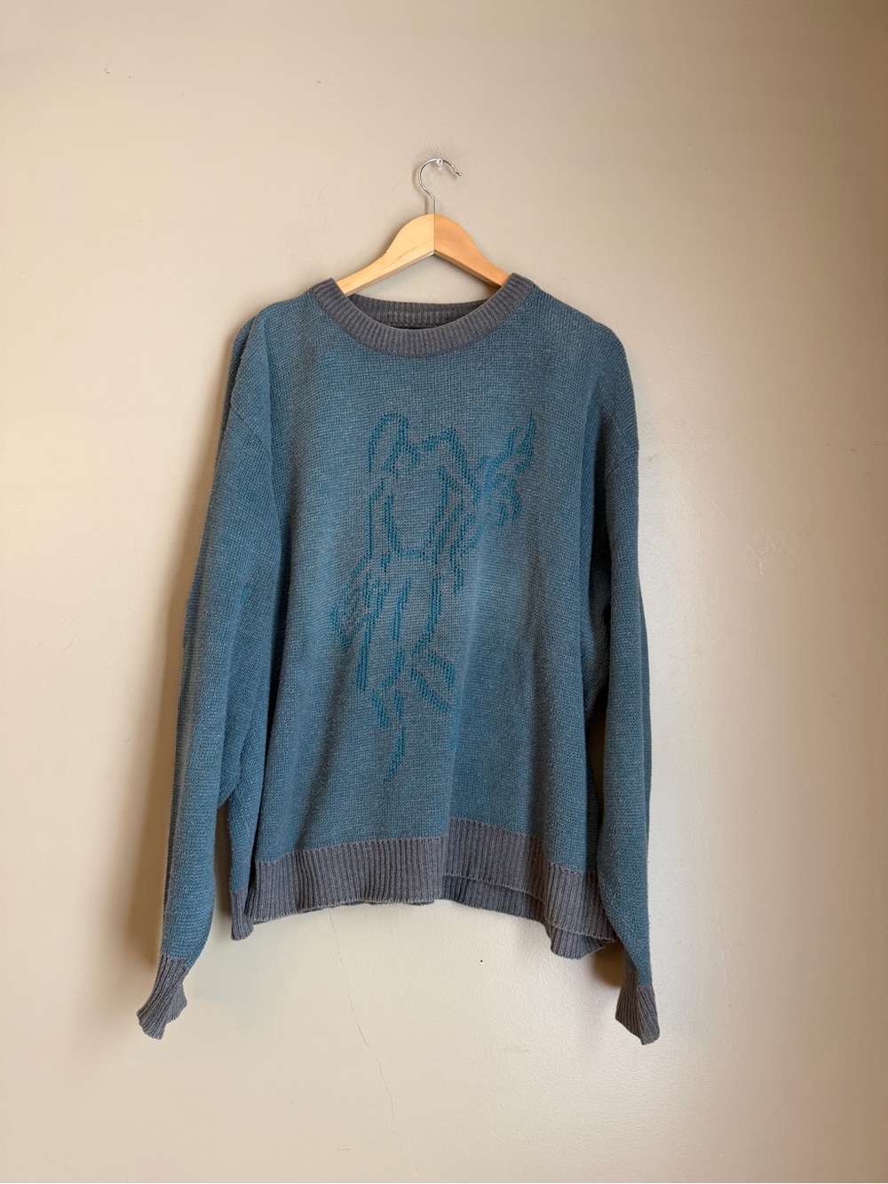 Vintage Ashworth Men's Sweater XL Golf Pullover 90s Y2K Crewneck Relaxed Hem